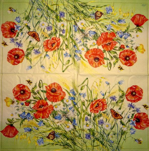 132 Anemones, Poppy - 3-ply (yellow) - Ihr